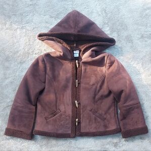 Y2k Disney Sherpa Lined Faux Suede Mickey Mouse Coat Jacket | XL